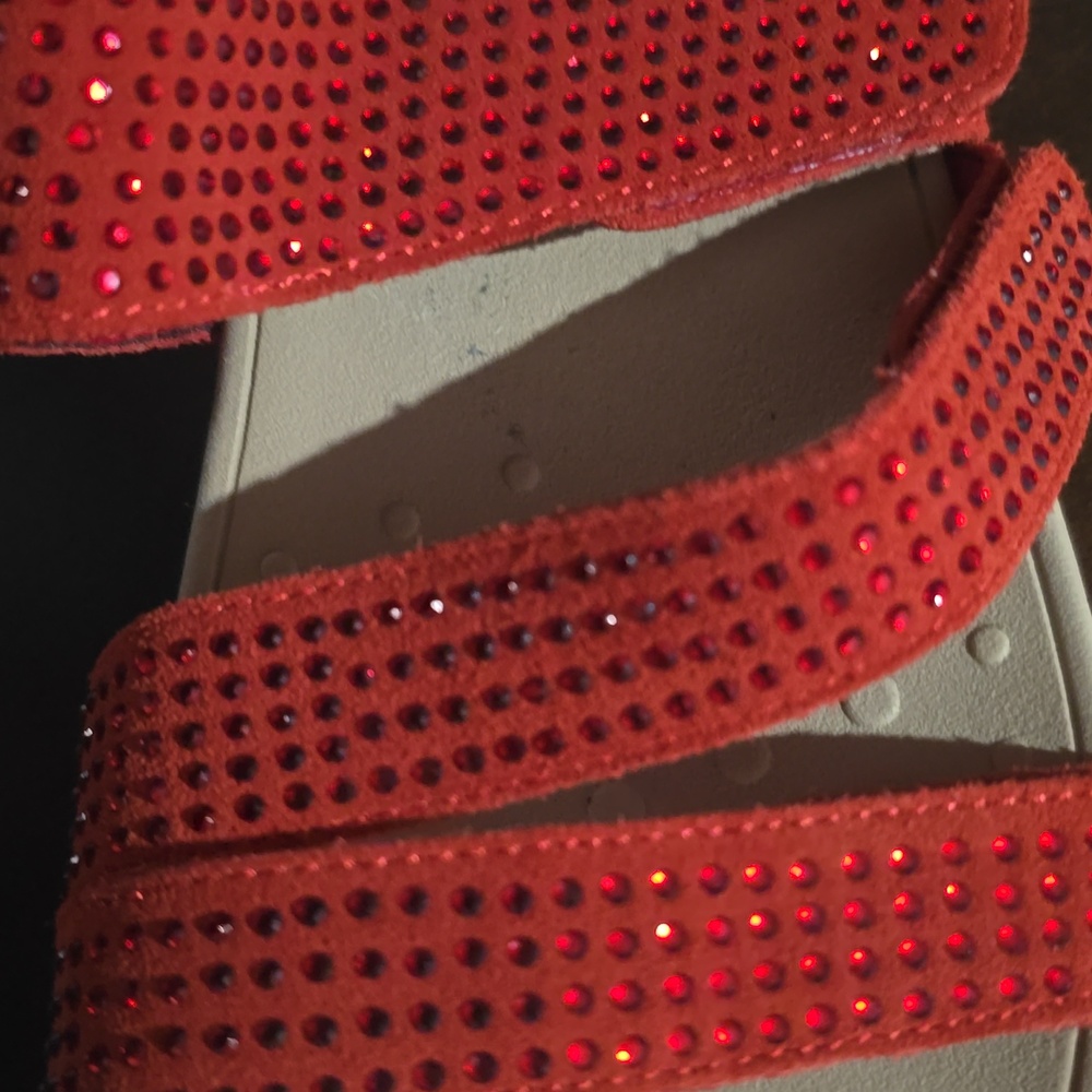 Vionic Red Canvas Slip-On Shoe - Picture 8 of 8